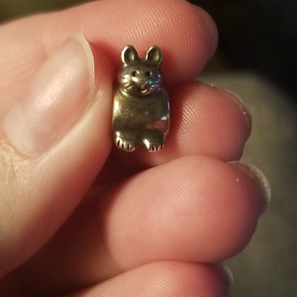 Retired Pandora Cat Charm